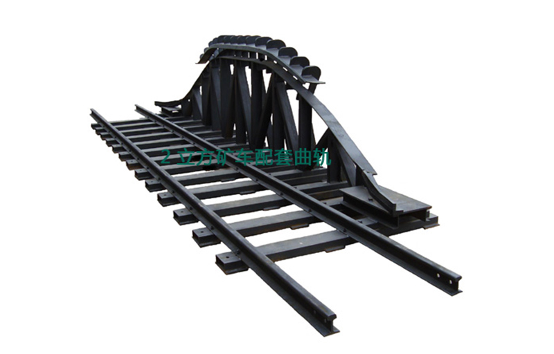 single side curved rail dumping mining wagon 5